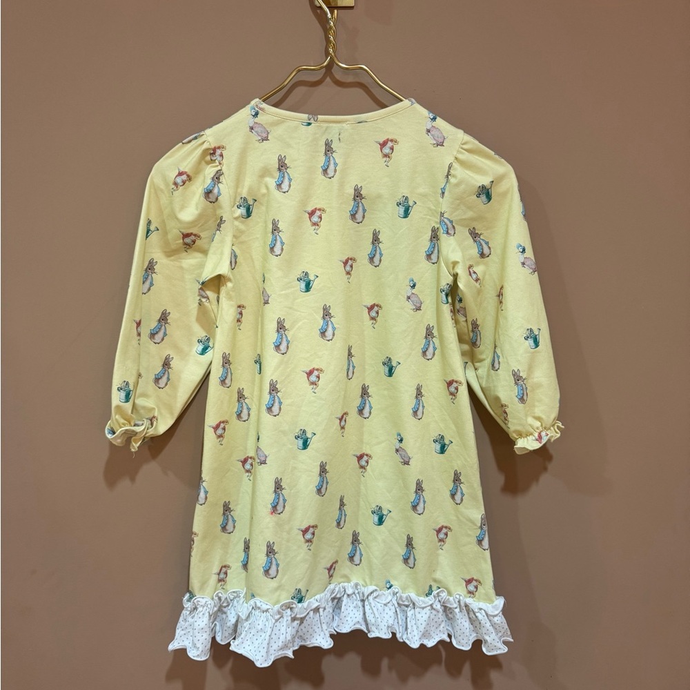 Yellow Peter Rabbit Ruffle-Trim Nightgown - Picture 3 of 6